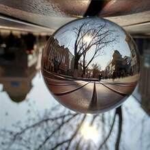 100/80/50mm, K9 Transparent Crystal Ball, Suitable For Home Living Room And Office Decoration, Magic, Photography Ball, Transparent Contact Juggling Ball, Feng Shui, Perfect Christmas And Valentine's Day Gift And Home Decoration - 透明 - 查看 6