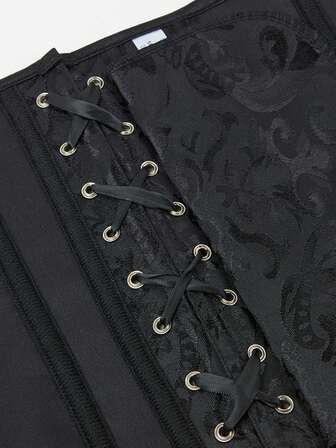 胸下束身衣提花腰部训练带瘦身束腰塑身衣，适合万圣节