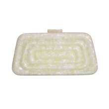 Women Acrylic Clutch Purse Unique Acrylic Evening Bag Wedding Purses And Handbags For Party Wdding - 白色 - 查看 1