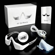 Red Light Theraphy 3D Eye Beauty Instrument Micro-Current Pulse Eye Relax Eye Massager Anti Eye Fatigue Electric Eyes Massage Beauty Remove Anti Wrinkle Eye Relaxtion Reduce Wrinkles And Dark Circle Remove Eye Bags Massager Beauty Tool Under-Eye Glasses Massager Women Gifts
