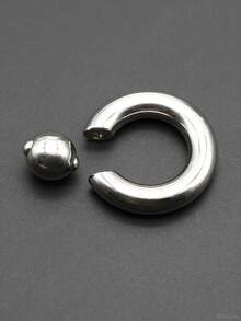 1 sztuka gorąca wszechstronna duża średnica ze stali nierdzewnej okrągły sztanga piercing przegrody nosowej obręcz z kulką męskie pierścienie PA pierścień z koralikami sprężynowy duży rozmiar kolczyki dla kobiet pierścienie BCR ekspandery uszu rozciągacze uszu ciężarki do uszu biżuteria do ciała 12G 10G 8G 6G 4G 2G 0G 00G/10mm 12mm okrąg średnica wewnętrzna 10mm-22mm