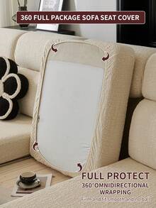 1 Vỏ bọc ghế sofa co giãn, Vỏ bọc ghế sofa chống trượt toàn diện, Vỏ đệm ghế sofa đa năng cho mọi mùa, Chăn sofa vải dày, Có thể giặt bằng máy, Chống bụi, Thân thiện với thú cưng, Trang trí nhà cửa, Có thể điều chỉnh cho ghế sofa góc, Phòng ngủ, Văn phòng, Phòng khách 1/2/3/4 chỗ ngồi - Màu be - Xem 8