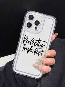 Funda para teléfono (1 unidad) con diseño de hojas, transparente y con estampado floral. Compatible con phone X/XS, XS Max, 11, 12, 13, 14, 15 y 16 - transparente - Ver 3