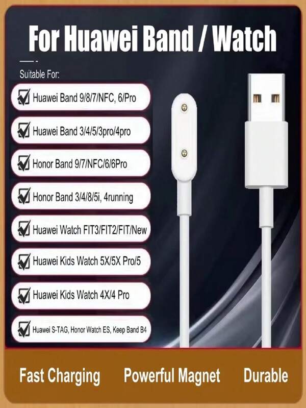 Magnetic Charger ForBand 9 8 7 6 NFC Pro Fit Fit2 Fit3 Mini New Kids Watch 5X 4Pro 4X Honor 8/7 ES S-TAG Keep B4