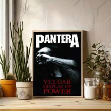 1 PAC Wall Arts ,Posters ,Pop ,Pantera "Vulgar Display Of Power" Unisex Flag ,Canvas Art, Durable Polyester, Frameless Band Merchandise, Anime-Themed Room Decor