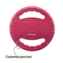 Personalized Pet Name Durable Dog Training Flying Disc: Ultimate Choice For Outdoor And Indoor Toys, Suitable For Throwing, Catching, Swimming And Training - Perfect For Chewing Dogs - Multicolor - View 7