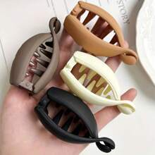 1pc Casual Versatile Minimalist Black Hair Claw