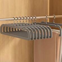 10 piezas de perchas con terciopelo antideslizantes, duraderas y resistentes con muescas para hombros para trajes, abrigos, chaquetas, pantalones y vestidos, perfectas para la organización y almacenamiento del armario