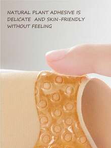 YIYANG 2Pcs Silicone Adhesive Bras | Invisible Strapless Push Up Bra For Women | Backless Dress Essential - Self-Adhesive Nipple Cover With Lift Support - Multicolor - View 8