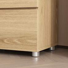 ECACAD Modern Nightstand End Table With 2 Drawers Side Table For Bedroom Living Room - Màu gỗ - Xem 8