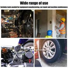 1Set (46Pcs) Auto Mechanical Repair Wrench Set Socket Wrench Toolbox Set Hardware Set Quick Ratchet Wrench Chrome Vanadium Steel Multifunctional Home Repair Tools - 1Set(46Pcs) - View 8