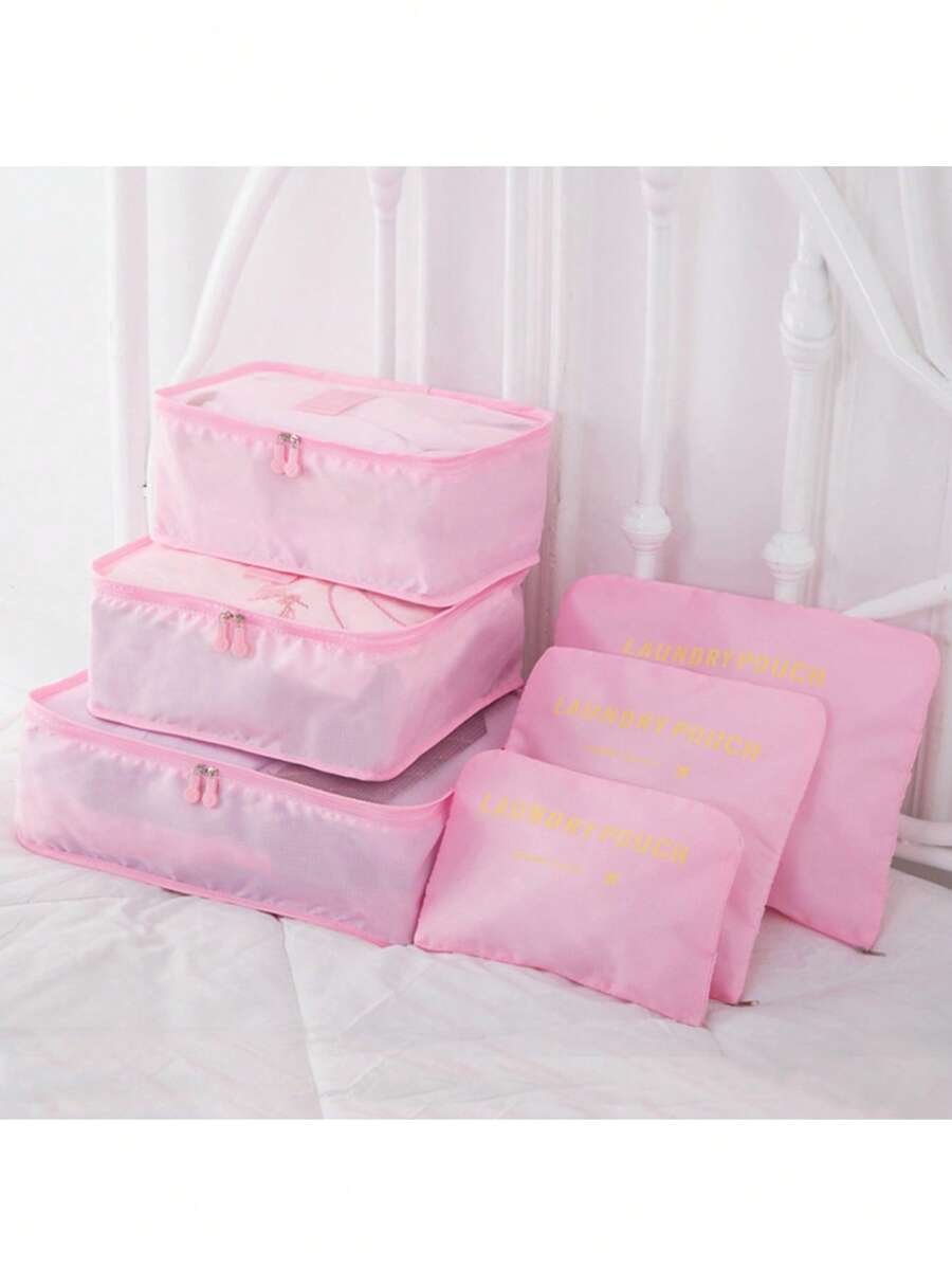 1 Stück mehrzwecktaugliche Packwürfel zum Reisen, mit Fächereinteilung für Kleidung, Toilettenartikel und Kosmetik, Trennung von Nass- und Trockenbereichen