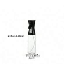 1 pieza Botella rellenable con rociador y vertedor de aceite, rociador de alta presión, botella rociadora de aceite con boquilla ajustable, rociador de tamaño portátil para el cabello, maquillaje, plantas, aceite de cocina, ensalada, hornear, barbacoa