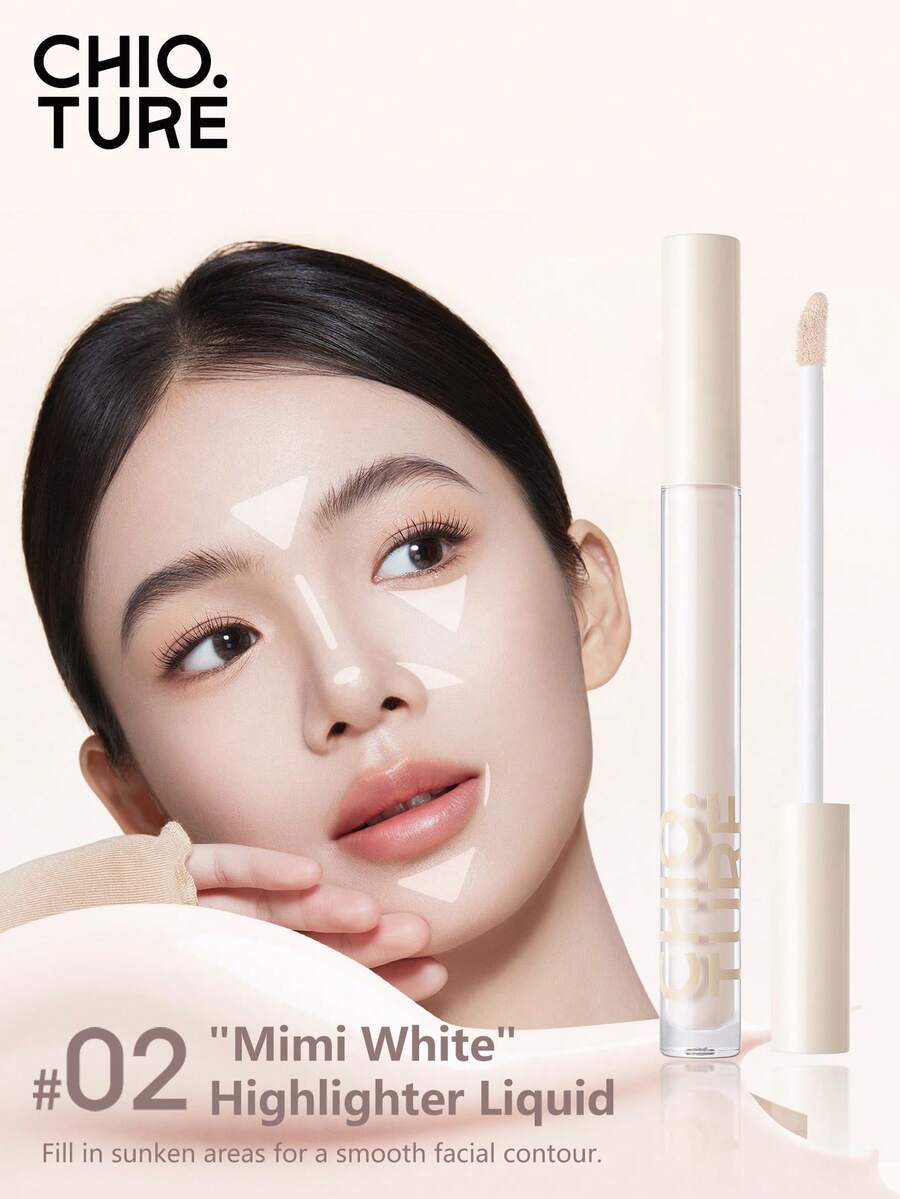 CHIOTURE 液体遮瑕高光棒提亮遮瑕哑光鼻影持久妆效适合初学者