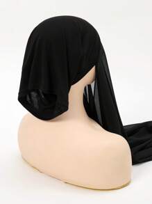 1 Stück Damen einfarbiger Chiffon Rohrschal Hijab, modische vielseitige, bequeme und atmungsaktive Hijab Accessoires, geeignet für den täglichen Gebrauch