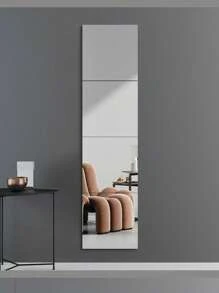 1 Set Of 4 Luxury Acrylic 20cm Bathroom Mirrors, Self-Adhesive Wall-Mounted Decorative Mirrors For Bathroom And Vanity, Not For Use As Regular Mirrors School Decor School Surprise Dormitory Decor Back To School Home Decor Room Decor School Supplies