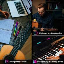 Hot Cool Soulpunk RGB Rechargeable Sound Control Light, Voice-Activated Pickup Music Rhythm Lights, Ambient Light, For Car, Gaming Room Decorations(4Pack) - 4Pack-Black(Ứng dụng) - Xem 10