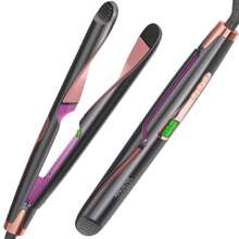 ANGENIL Alisador de Cabelo com Placa de Torção ANGENIL, Cabelo Cacheado-Cabelo Liso 2 em 1, Adequado para Mulheres, -1 Polegada Voltagem Dupla, Função de Íon Negativo, Visor LCD, Temperatura Ajustável em Várias Velocidades