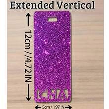 1 PC Custom Badge Buddy Id Holder,Custom Badge Buddy, Badge Buddy Nurse, RN Badge Buddy, Healthcare Worker Badge Tag, Healthcare Badge Buddy, Nurse Badge Tag, X-Ray Holder, Badge Buddy, Graduation Gift,Enter Your Title On The Cute Acrylic And Glitter Acrylic Badge Holder - Custom Letter Badge Scroll - View 15