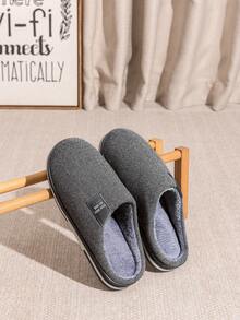 Herren Plüsch Hausschuhe, warm und bequem für den Innenbereich, TPR Sohle, rutschfest und weich, warm und kuschelig, Herren Hausschuhe