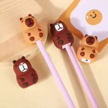 1pc/3pcs/7pcs/15pcs Cartoon Cute Capybara Pencil Sharpener, Student Mini Portable Pencil Sharpener, Back To School Stationery Supplies