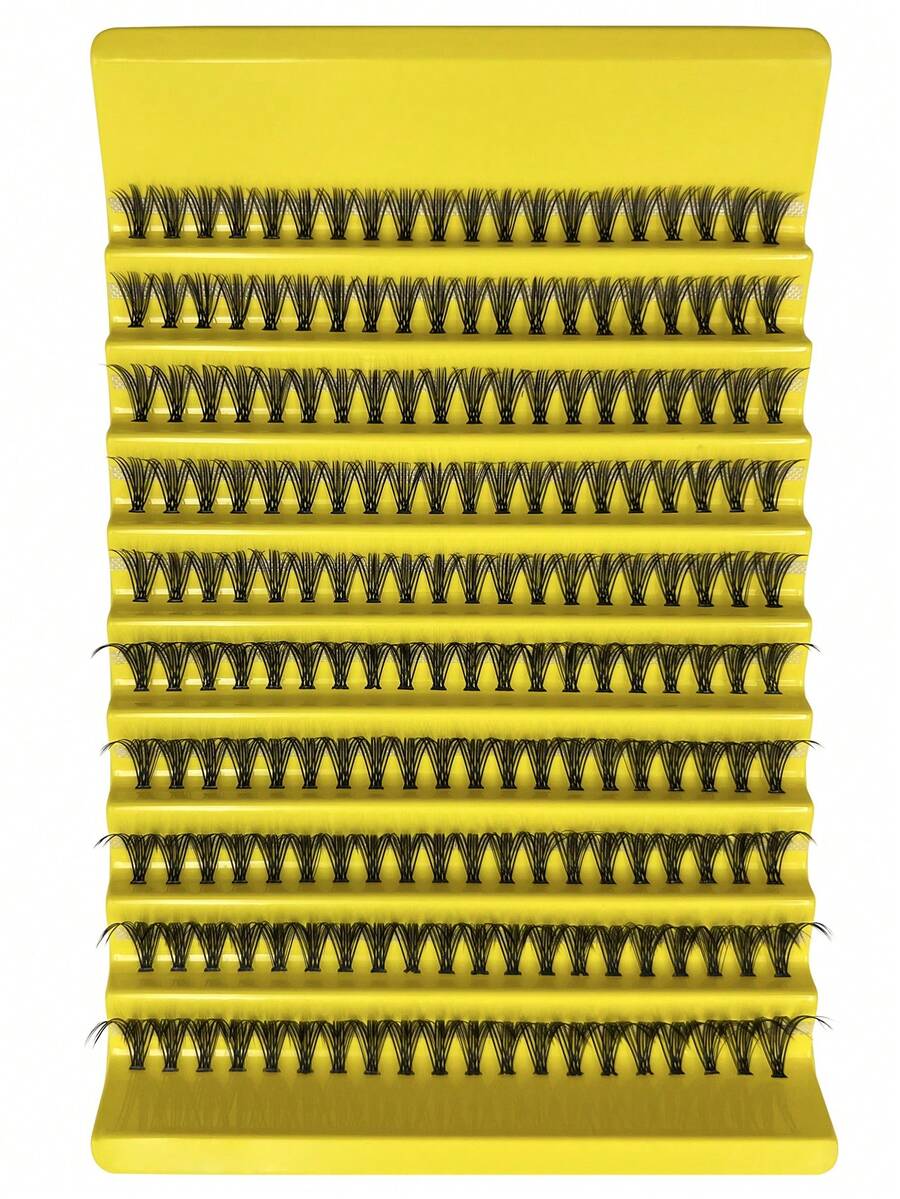 30 piezas de pestañas postizas rizadas CC, de 14 mm, gruesas y densas, con las puntas alargadas, de pelo sintético de visón, rizadas en 3D, en racimos esponjosos, pestañas individuales - CC - Ver 1