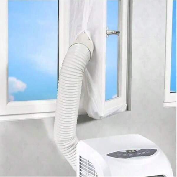 Joint de fenêtre Mellifluous de 400 cm pour climatiseurs et sèche-linge mobiles, offre un effet d'étanchéité à 100 %. Convient à tous les climatiseurs portables, facile à installer sans percer de trous.