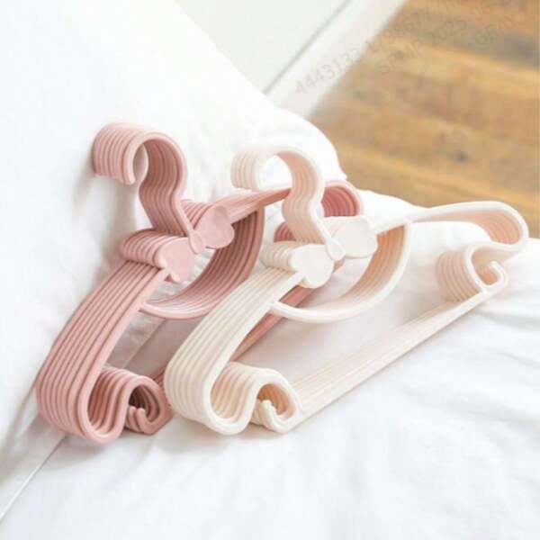 20/10/8/6/5/4 pezzi Grucce per neonati, grucce per vestiti da neonato, grucce organizer con fiocchi per armadio, durevoli, con ganci, adatte per bambini 0-10 anni, accessorio essenziale per organizzare la casa e appendere gli indumenti