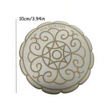 [Customize]1pc Customized Cup Mats With Patterns Custom Name Custom Date Laser Engraving Can Be Used As A Coaster Suitable For Family Placement Holiday Gift - Multicolor - View 2