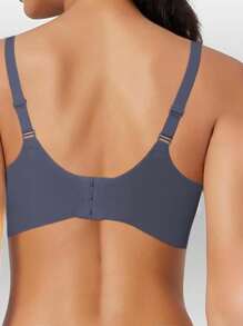 1pc Women's Soft Support Wireless Non-Padded Lift And Enhance Bra, Anti-Sagging, Seamless, Removable Cup