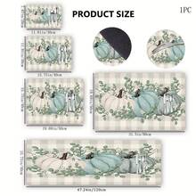 1pc Autumn Series Pumpkin & Leaf Printed Coffee Bar Mat, Drainage Mat, Silica Gel Coffee Machine Drainage Mat, Soft Rubber Drainage Mat, Super Absorbent & Durable Dish Drying Mat, For Countertop, Restaurant, Kitchen, Patio Table Decor, Household Supplies - Printed - View 21