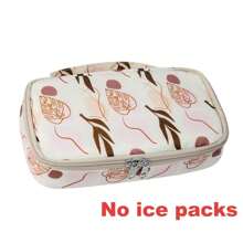 Sac isotherme portable grand pour l'insuline - Conception légère et durable pour le camping et les voyages extérieurs, compartiment isolé pour préserver les médicaments, sac isotherme pour médicaments | Sac motif floral | Refroidisseur en polyester