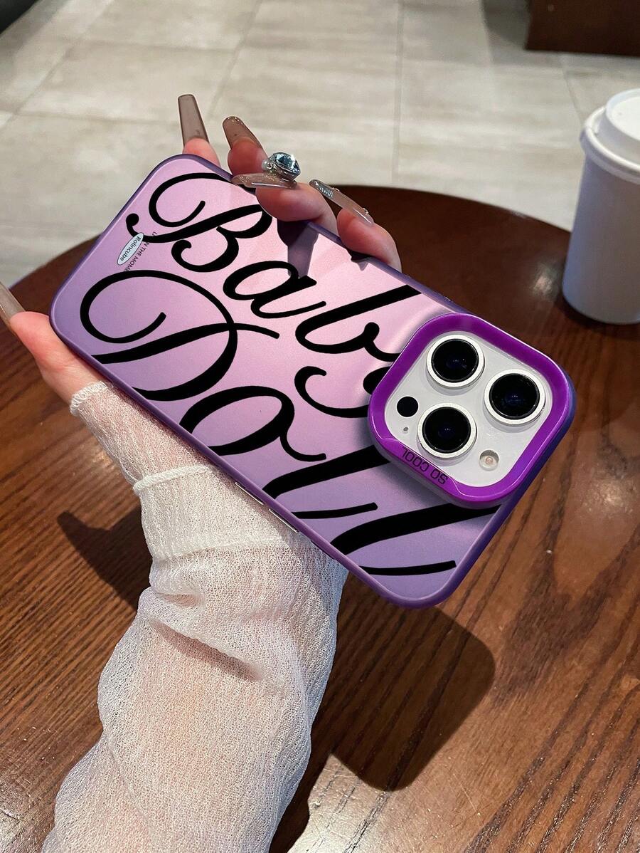 Phone 17 Pro Max Apple Air Compatible With 16 Pro Max, 16 Plus, 16 Pro, 16, As Well As All Series Of 15, 14, 13, 12, And 11, This New Stylish Phone Case Features A Stunning Gradient IMD Laser Design. It Offers Shock Resistance And Anti-Slip Properties, Making It A Perfect Gift Option. - Màu tím - Xem 1