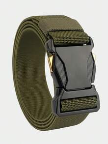 New Quick Release Pluggable Buckle Tactical Belt Breathable Elastic Belts For Men Elastic Pants Belt - Multicolor - View 13