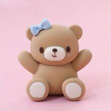 1 Peça Topper de Bolo de Ursinho, Decoração de Bolo, Miniatura de Ursinho, Boneca Miniatura de Ursinho Fofinho para Decoração de Bolo, Adequado para Uso em Festas, Chás de Bebê, Aniversários, Casamentos e Decorações de Bolo.