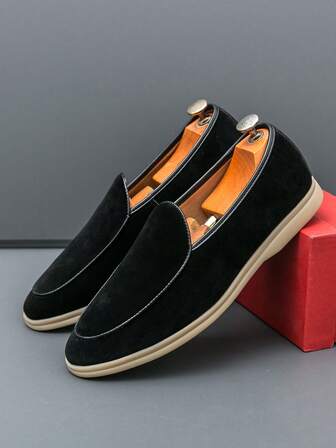 Men's Slip On Loafers Driving Preppy Versatile Fashion Designer Sneakers Soft Comfor Non Slip Wear Resistant Sole Casual Simple Men's Shoes Business Formal Shoes Daily Commuting Office Parties Wedding Fashion Groom's Shoes Holiday Gifts Spring Summer Autumn Men's Casual Soft Leather Shoes New 2025