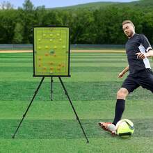 SHZICMY Soccer Ing Board With Stand Portable Tactical Display Board Magnetic Soccer  Clipboard With Triangle Bracket And Portable Backpack 23.6 X 17.7in - Green and Black - View 8