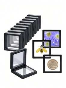 3件透明薄膜盒，耳环首饰收纳盒，便携式抗氧化PE薄膜耳夹项链礼盒，防尘抗氧化首饰盒，PE薄膜首饰收纳，戒指、耳环、手链包装盒 - 彩色 - 查看 11