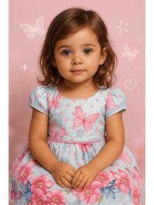 Young Girls Dresses - Pink - View 3