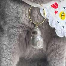 1pc/6pcs Cat Hair Keepsake Memorial Capsule - Transparent Gacha Ball Keychain Pendant For Preserving Beloved Kitty Fur - Pet Loss Remembrance Gift For Cat Lovers
