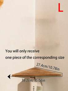 1 件转角壁架、墙面浮动转角架、转角架、转角架支架、搁架单元和储物架、实木边缘浮动搁架、乡村风格木质壁挂储物展示架，适用于客厅、卧室、浴室、厨房