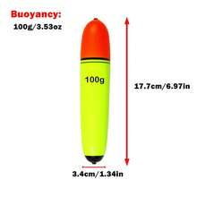 HENGJIA 3pcs 10g-120g EVA Fishing Float Foam Plastic Bobber Sea Rock Fishing Striking Floats - Multicolor - View 16