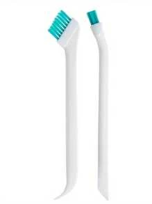 Juego de 2/3 cepillos de limpieza, cepillo de limpieza portátil de mango largo para hendiduras, cepillo de limpieza multifuncional de botellas de agua con cerdas suaves y raspador, adecuado para eliminar residuos en, fácil de llevar, para uso en cocina y baño
