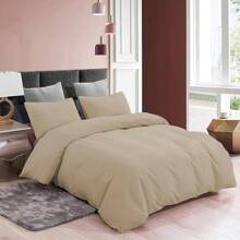 Juego de sábanas de cuatro piezas de color sólido, resistentes a la luz, adecuados para 135/150, varios colores disponibles, agradables para la piel y duraderos, crean un dormitorio cálido.
