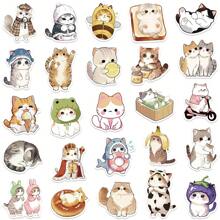 50Pcs Cute Stickers Funny Stickers Cat Decor Cat Stickers Animal Stickers MEME Stickers Cat Gifts Cat Party Decorations Vinyl Waterproof Stickers Aesthetic Laptop Sticker Pack Skateboard Stickers Water Bottle Stickers Notebook Stickers