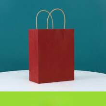 10 Sacolas de Presente Rosa - Adequadas para Dia dos Namorados, Aniversário, Casamento, etc. | Sacolas Reutilizáveis para Compras e Viagem com Alças (14 cm x 20 cm)