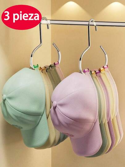 3 paquetes de perchero de sombreros mejorado, en negro/blanco/gris, ganchos auxiliares universales para el dormitorio y el armario para colgar gorras de béisbol, con función múltiple como estante simple para exhibir sombreros con ganchos adhesivos, toallero, decoración de pared del dormitorio, percha, ganchos, organizador y almacenamiento, llavero, llave perchero, ganchos adhesivos, perchero de puerta, decoración de la habitación, accesorios de cocina