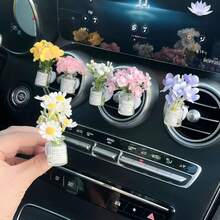 1 chiếc kẹp trang trí cửa gió điều hòa ô tô sáng tạo, hình hoa sao, không mùi, phong cách tối giản. - Một cỡ - Xem 1