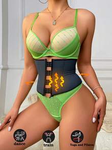 1 pieza Cinturón deportivo de plástico con hebilla para hombres y mujeres, cinturón de caucho de cloropreno adecuado para ejercicio, correr, yoga, oficina y uso diario. Usarlo hace que sudes el doble y quemes grasa, dando a tu Body una postura sexy. Cinturón de ejercicio apropiado para entrenamiento en casa, deportes y caminar.