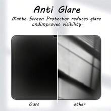 BOLLYMORE 1片iPad磨砂玻璃屏幕保护膜（适用于2025款M3/A16机型） - 防眩光+笔触顺滑，附带工具包，是艺术家/办公用户必备的屏幕保护膜，适用于日常使用、办公、家用iPad，防水、防震、防刮、防指纹，全覆盖 - 數量1pc - 查看 4